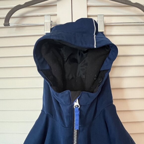 Obermeyer kids hooded jacket insulated navy blue 4 - Picture 6 of 14